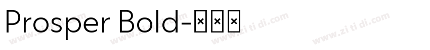 Prosper Bold字体转换